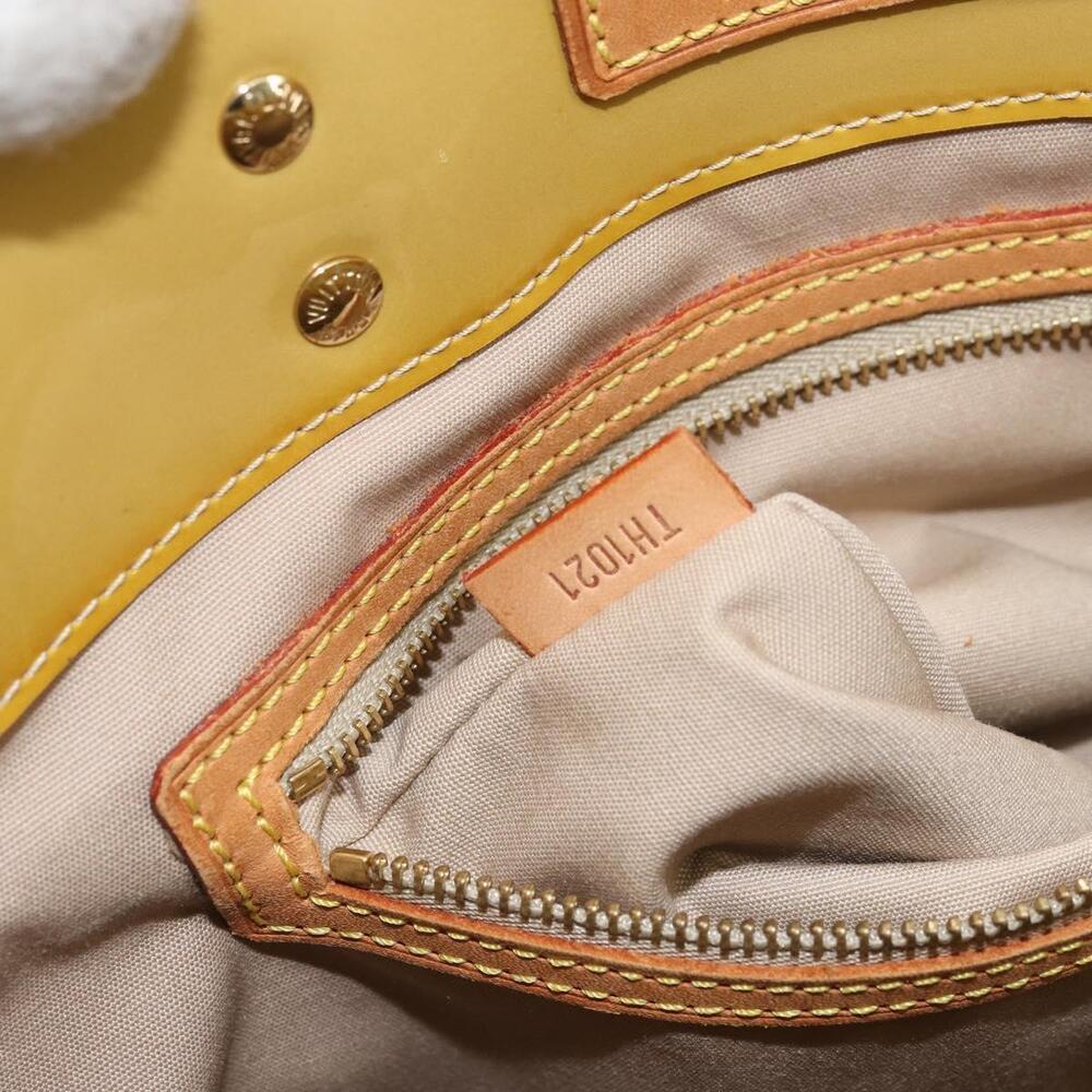 LOUIS VUITTON Monogram Vernis Reade MM Hand Bag Beige M91141 LV Auth ti3516 - Picture 12 of 16